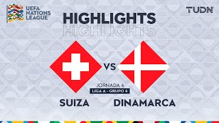 HIGHLIGHTS  Suiza vs Dinamarca  UEFA Nations League 2024  TUDN [upl. by Candi]