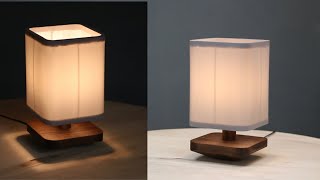 Making a wooden table lamp shades [upl. by Enirehtakyram]