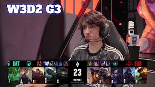 IMT vs 100  Week 3 Day 2 S14 LCS Spring 2024  100 Thieves vs Immortals W3D2 Full Game [upl. by Murry]