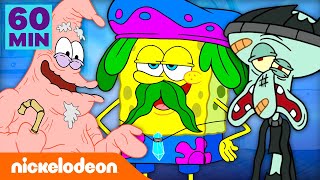 Bob Esponja  1 hora dos melhores momentos da temporada 11 Parte 3  Nickelodeon em Português [upl. by Crispa]