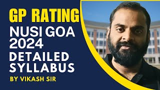 Nusi Maritime Academy Goa Entrance Exam Syllabus 2024  Nusi GP Rating Interview [upl. by Acsisnarf496]