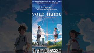 Top 5 Best Anime Movies In Officially Hindi Dubbed  anime movies shortsfeed yourname [upl. by Alliuqaj602]