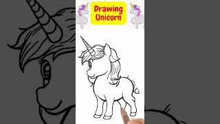 🌈✨ Magical Unicorn Drawing for Kids  Easy StepbyStep Tutorial  Kids Fun Art [upl. by Jaime673]