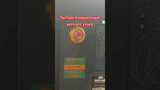 How to reset service alarm of Sullair Air compressor aircompressors sullair service maintenance [upl. by Llehcal]