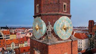 Wrocław Rynek Główny  Jarmark Świąteczny  Cinematic Drone Video 4k [upl. by Ursi]