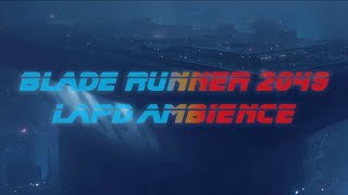 ··· Blade Runner 2049 LAPD ··· SciFi Windy Weather Cyberpunk Outdoor Ambience [upl. by Tlevesoor]