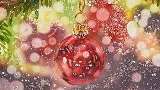 Paint Your Own Festive Christmas Card using These Fun Watercolour Techniques [upl. by Llerdnek]