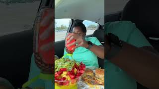 Fruit Salad and Cheeseburgers mukbang foodie [upl. by Ezechiel661]