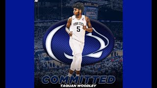 TaQuan Woodley 21 Camden HS Commits to Penn State [upl. by Analos]