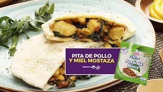 Receta de pita con pollo y miel mostaza [upl. by Llacam]