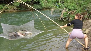 TIMELAPSE Exciting Fishing How To Catch Fish In The Wild Fishing Techniques Catch Many Big Fish [upl. by Nerra749]