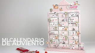 Calendario de adviento  Tutorial de scrapbooking [upl. by Bevin455]