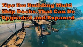 Valheim  Multi Ship docks tips for building and show case [upl. by Africa]