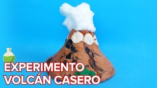 Volcán en erupción casero  Experimento para niños [upl. by Akvir500]