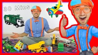 Toy Videos for Children with Blippi  Learn Numbers 30 Minutes [upl. by Lowndes]