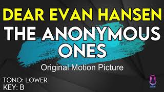 Dear Evan Hansen  The Anonymous Ones  Karaoke Instrumental  Lower [upl. by Joerg]