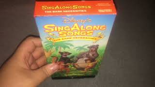 Disney SingAlong Songs The Bare Necessities VHS Review [upl. by Jarita]