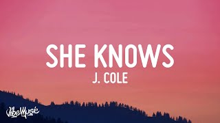 J Cole  She Knows Lyrics quoti am so much happier now that Im deadquot [upl. by Ahgem773]