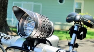 Cree 3x LED Rechargeable High Powered Bike Light Review  Cateye  Magicshine [upl. by Buttaro]