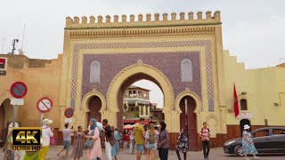 Morocco 4k  Fez  Old City  Bab Bou Jeloud The blue gates Medina 1 [upl. by Rocray]