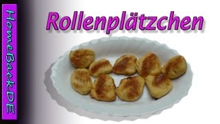 Rollenplätzchen mit Creme fraiche und Zimt Zucker  Backanleitung von HomeBackDE [upl. by Hach]