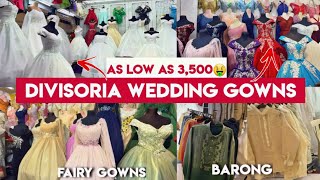 DIVISORIA WEDDING GOWNS amp MEN OUTFITS  As low as ₱3500😍  Tutuban Center [upl. by Gusty]