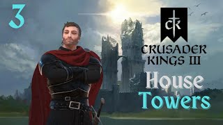 House Towers  CK3 AGOT  Episode 3 War and Glory [upl. by Byrd436]