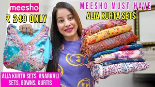 👉Meesho Must Have KurtiKurta SetAfghan Kurta SetCord SetAnarkali Kurti Haul Starting 249 meesho [upl. by Monreal]