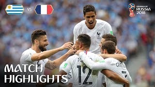 Uruguay v France  2018 FIFA World Cup  Match Highlights [upl. by Sherrie]