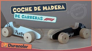 Cómo hacer un COCHE DE MADERA para niños [upl. by Ejroj721]