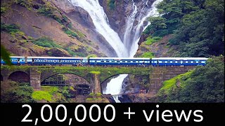 Dudhsagar Waterfall  Indian Travel Documentary  A Trip To Dudhsagar  Train Passing Dudhsagar [upl. by Monahon]