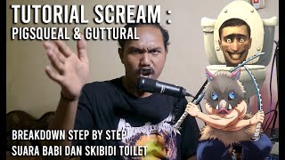 Tutorial Scream  Pigsqueal amp Guttural Inhale [upl. by Chinua]