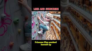 Princess Elsas Daring Climb Without Safety Ropes Superpowers Unleashed at the Mall [upl. by Eirahcaz]