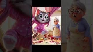 Heart warming Rescue Cat Falls from Building and is Saved DisneyPixar Animation catshorts usa [upl. by Nick]