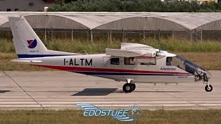 Rare Avioriprese  Partenavia P68 Observer 2 IALTM  Takeoff from Split airport LDSPSPU [upl. by Katine]