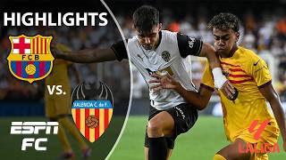 LEWANDOWSKI SHOWED OUT 🔥 Valencia vs Barcelona  LALIGA Highlights  ESPN FC [upl. by Darrick]