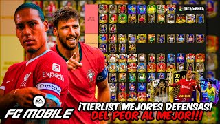 TIERLIST MEJORES DEFENSAS quotDFCquot EN FC MOBILE 24 😲 DEL PEOR AL MEJOR DEFENSA CENTRAL [upl. by Sussman231]