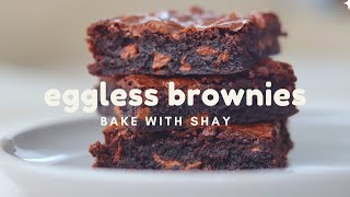 The BEST EGGLESS BROWNIE Recipe Made With Cocoa Powder [upl. by Annayoj]