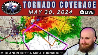 As It Happened LIVE Midland Texas Area Tornadoes Numerous TX Severe Storms May 30 2024 [upl. by Baxie]