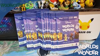 Opening 36 Packs Of Woolworths Disney World Of Wonders Trading Cards [upl. by Wurster]