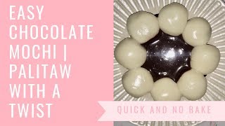 Chocolate Mochi RAEcipe  Easy Mochi Recipe  Flat Tops Palitaw [upl. by Nerraw]