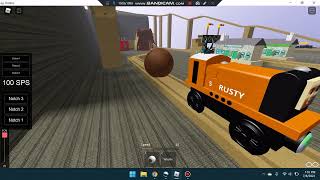 Rusty and the Boulder  Wooden Railway Room  Remake [upl. by Olenka599]