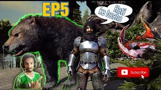 ark survival lost island apne ek or dost dire baer  we have a new friend  full of fun gameplay [upl. by Akvir894]