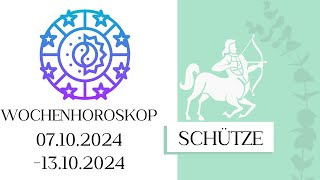 ♐ Wochenhoroskop  Schütze  0710131024  KW 412024 [upl. by Goode]