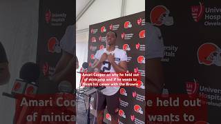 Amari Cooper on why he held out of minicamp and if he wants to retire with the Browns [upl. by Berl979]