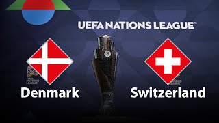 Denmark vs Switzerland  UEFA Nations League 2425 [upl. by Premer]