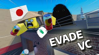 EVADE VC WITH BROKEN JAPANESE IS TOO FUNNY  ROBLOX [upl. by Krissy]