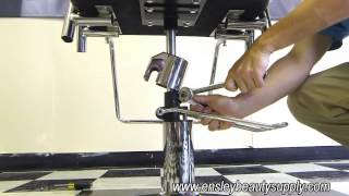 How to Adjust Hydraulic Salon Styling Chair Spin Tension and Lock Resistance [upl. by Nuajed115]