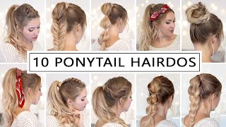 10 High Ponytail Hairstyles for Every Day  Quick and Easy [upl. by Gassman]