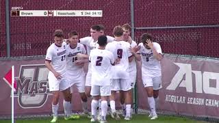 UMass MSOC  Highlights vs Brown  91424 [upl. by Bardo992]